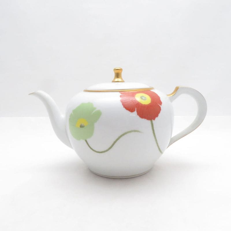 美品 OKURA 大倉陶園 ポピー ティーポット SM5726A2 【中古】
