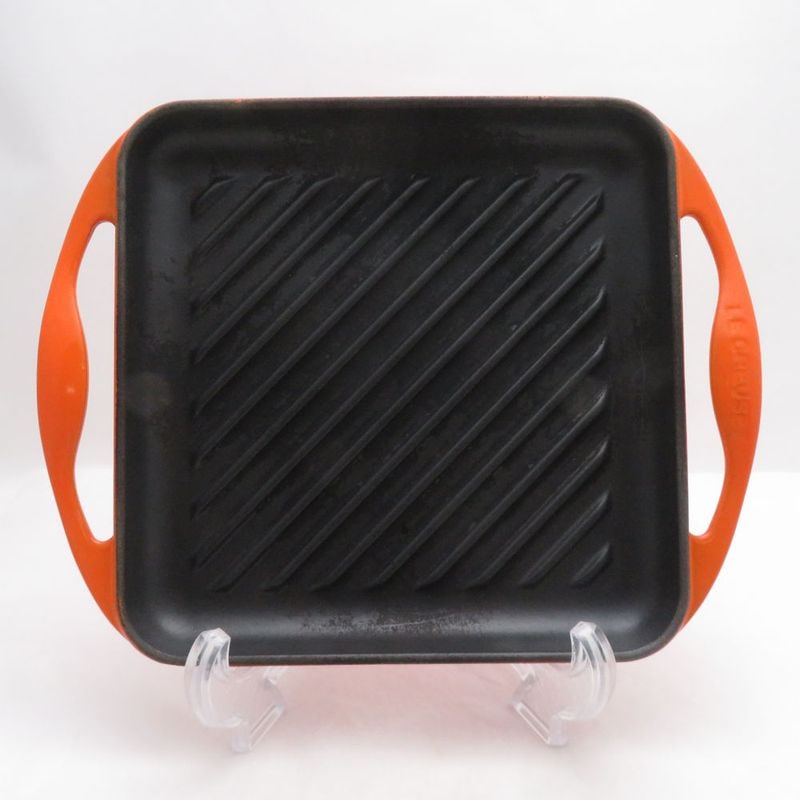 難有 Le Creuset ルクルーゼ スクエア グリルパン 24cm SM5881J2 【中古】