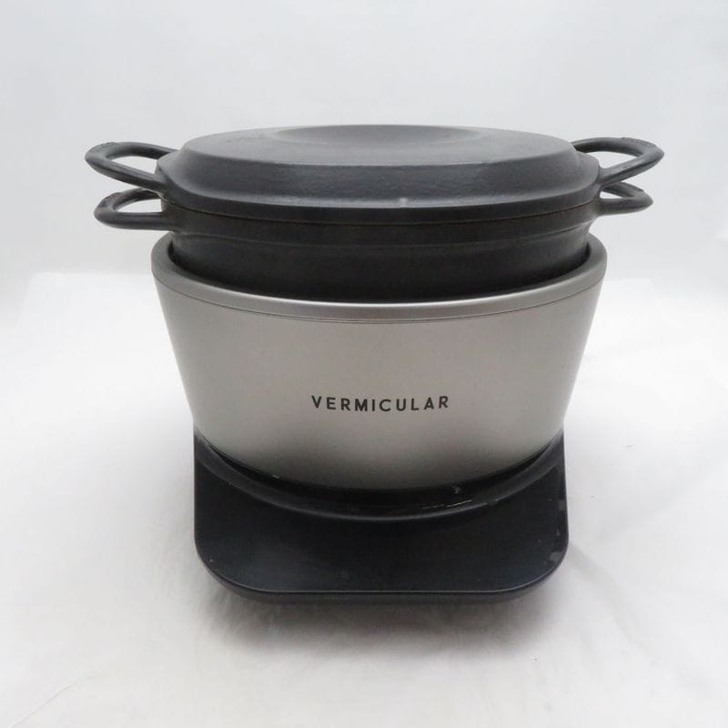 難有 VERMICULAR バーミキュラ PH23A-SV ライスポット 炊飯器 5合炊き 両手鍋 ソリッドシルバー SO4470Z 【中古】