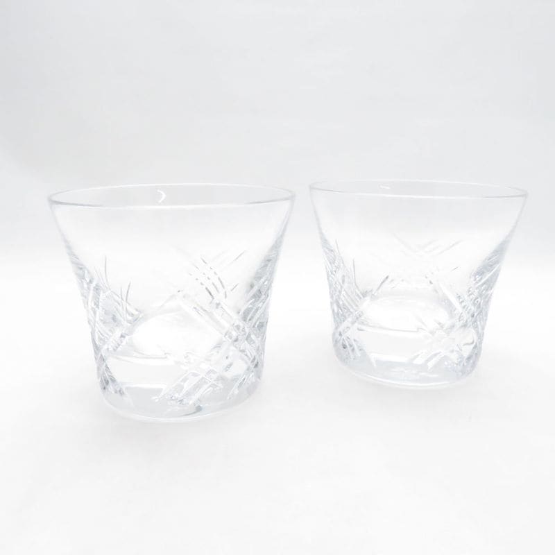 Baccarat バカラ ステラ 2014年 タンブラー 2点 ペア オールドファッション ロックグラス SO4440F2 【中古】