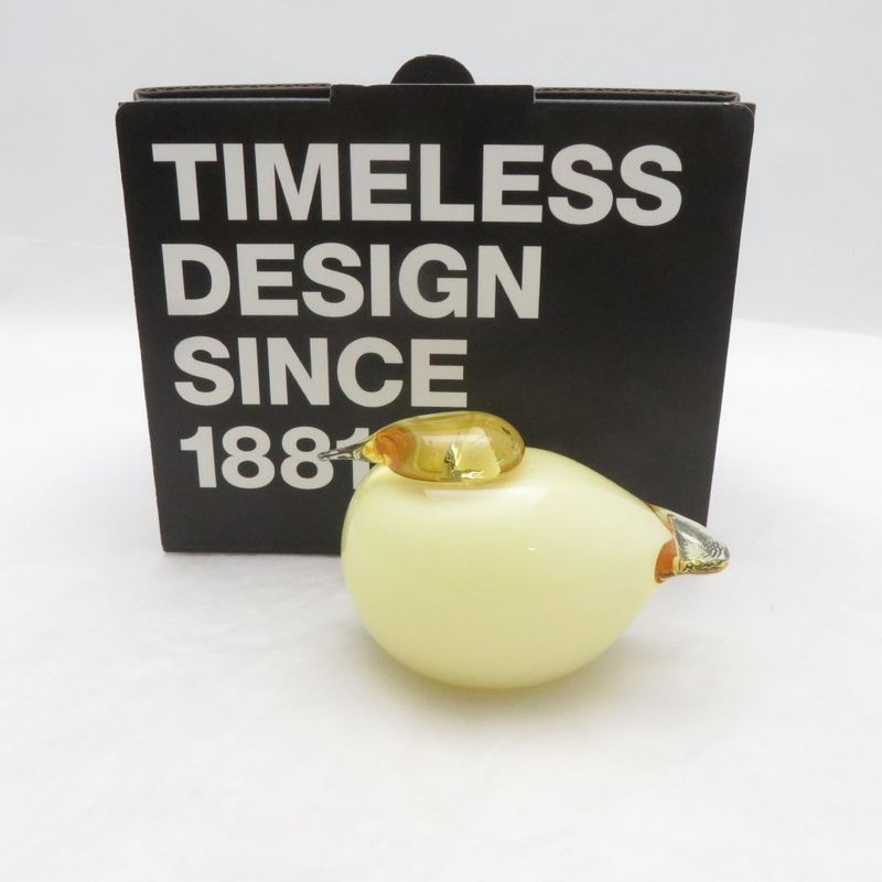 未使用 iittala イッタラ バード パフボール オブジェ オイバトイッカ 鳥 インテリア 北欧 SO4407K2 【中古】