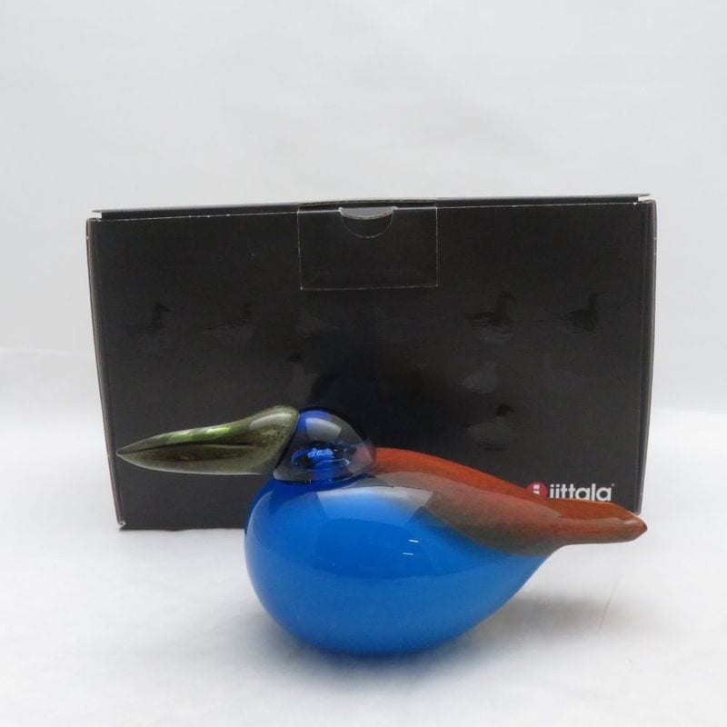 未使用 iittala イッタラ バード キングイフィッシャー オブジェ カワセミ ターコイズ 鳥 北欧 SO4415K1 【中古】
