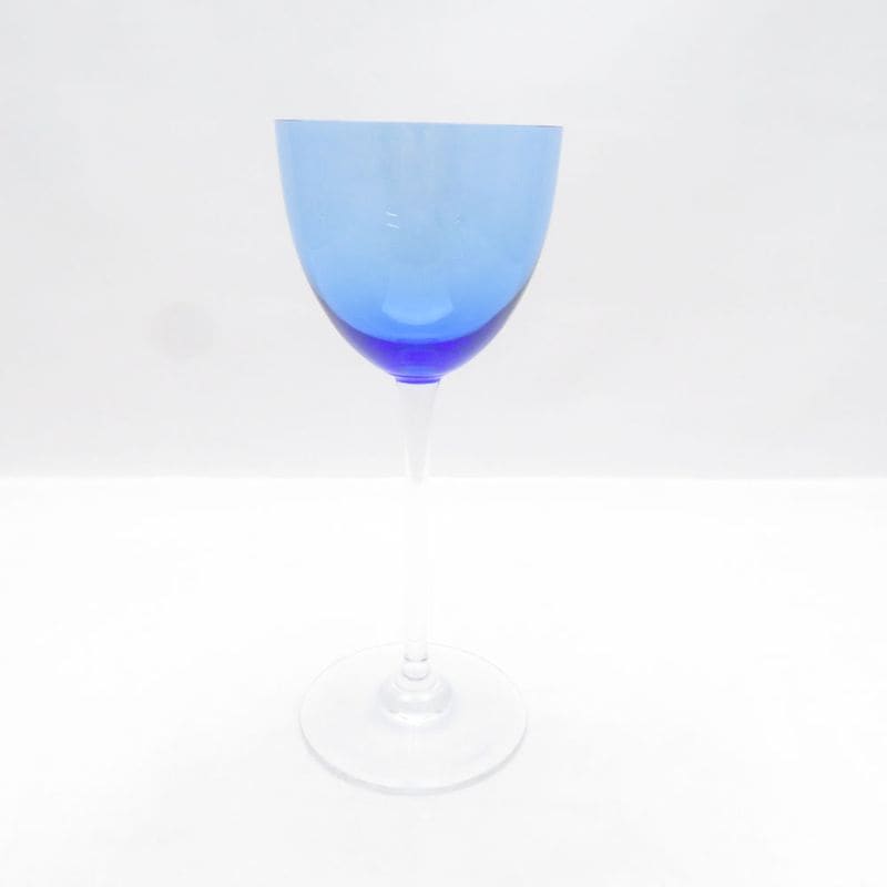 美品 Baccarat バカラ パーフェクション ワイングラス H19cm ライトブルー SO4363V2 【中古】