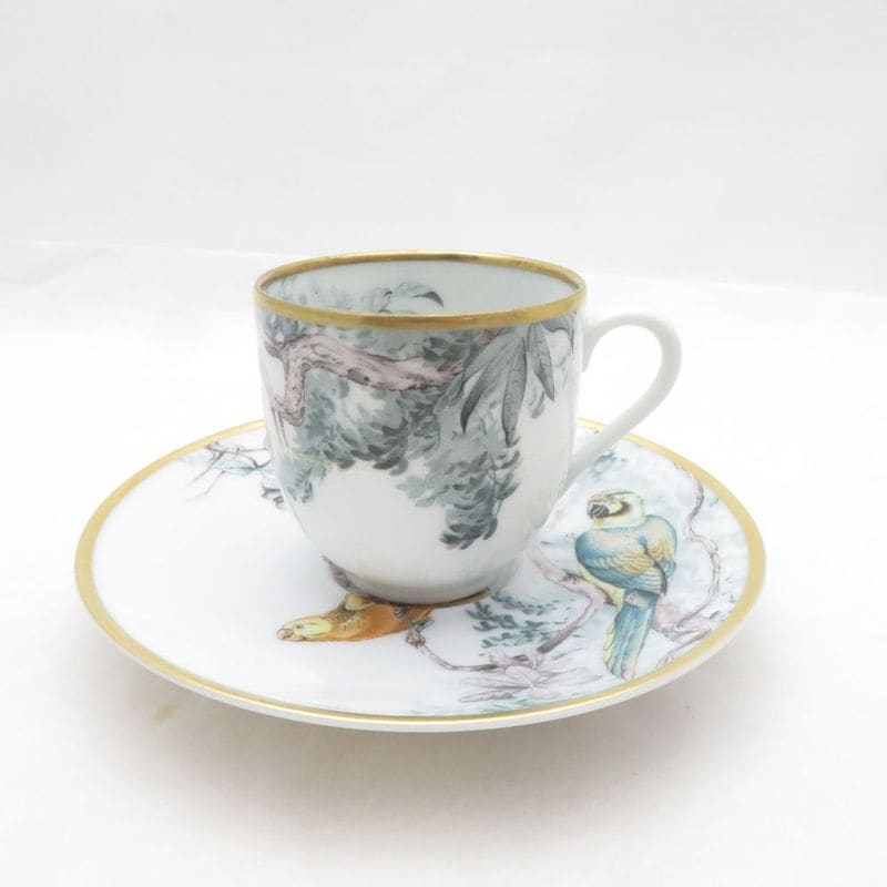 未使用 HERMES エルメス 赤道直下のスケッチ コーヒーカップ＆ソーサー 珈琲 SO4391X2 【中古】