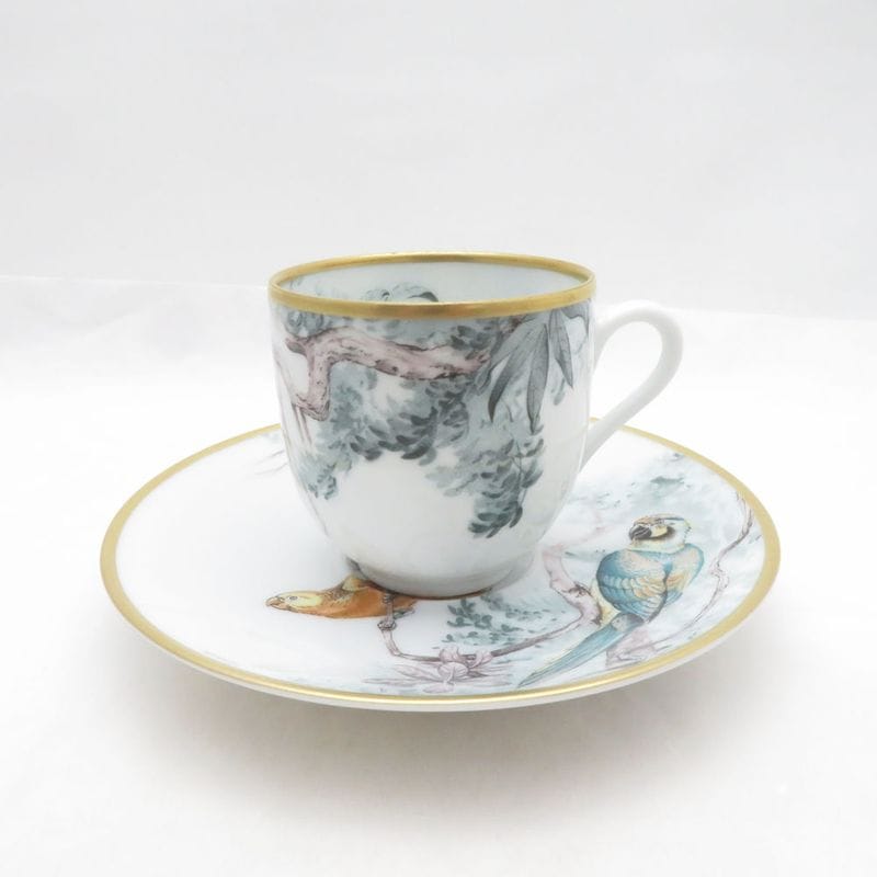 未使用 HERMES エルメス 赤道直下のスケッチ コーヒーカップ＆ソーサー 珈琲 SO4392X2 【中古】