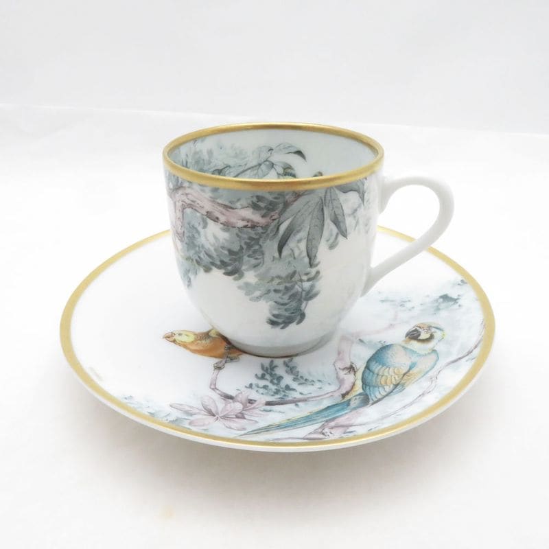 未使用 HERMES エルメス 赤道直下のスケッチ コーヒーカップ＆ソーサー 珈琲 SO4393X2 【中古】