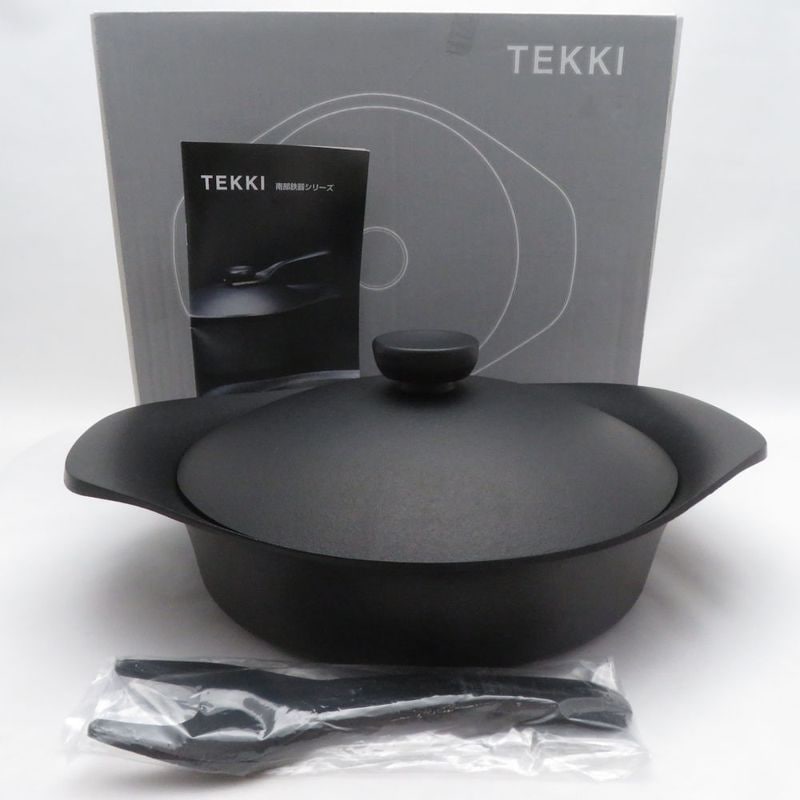 未使用 SORI YANAGI 柳宗理 南部鉄器 TEKKI 浅型 鍋 両手鍋 SM6056X2 【中古】