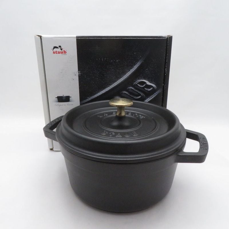 STAUB ストウブ ピコ ココット 両手鍋 20cm ホーロー SD251Z 【中古】