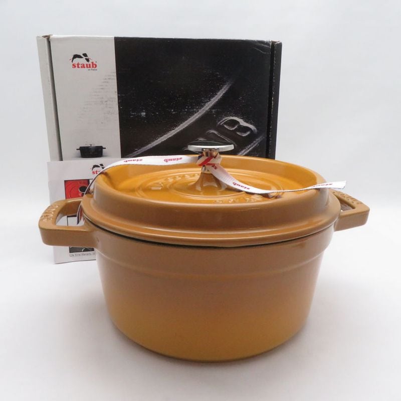 STAUB ストウブ ピコ ココット 両手鍋 20cm ホーロー SD252Z 【中古】