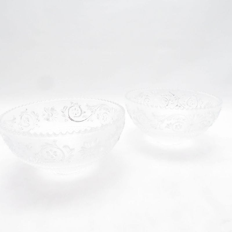 Baccarat バカラ アラベスク ボウル 2点 ペア 12cm スモール SO4596H2 【中古】
