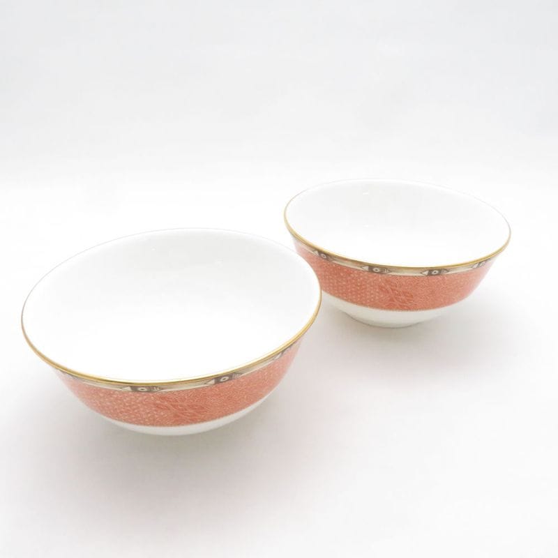 美品 WEDGWOOD ウェッジウッド フランシス ボウル 2点 ペア 12cmボウル ライスボウル 廃盤 SO4570E2 【中古】