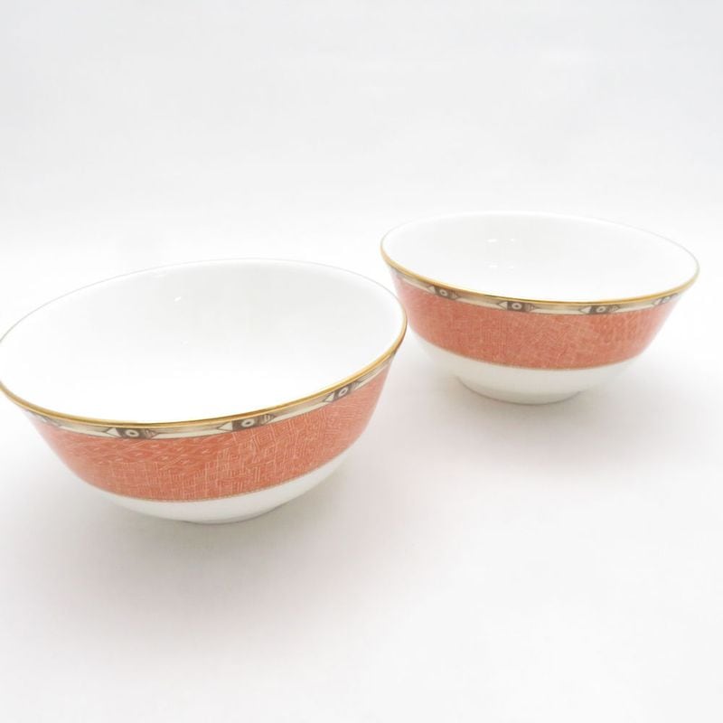 美品 WEDGWOOD ウェッジウッド フランシス ボウル 2点 ペア 12cmボウル ライスボウル 廃盤 SO4571E2 【中古】
