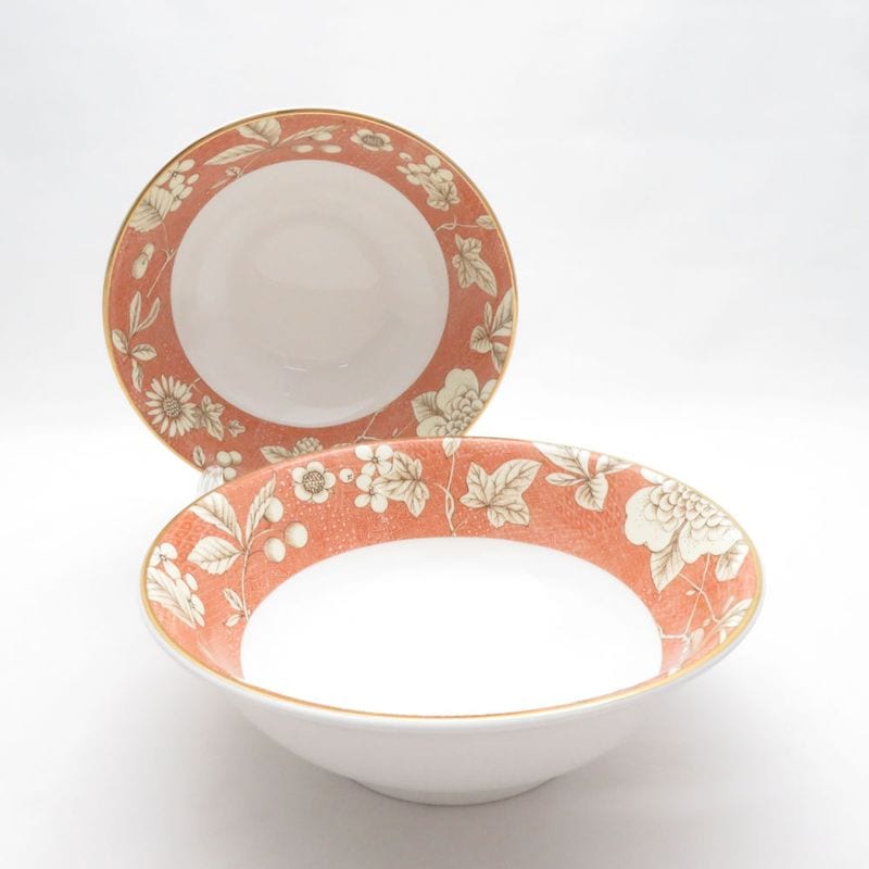 美品 WEDGWOOD ウェッジウッド フランシス ボウル 2点 ペア 20cmボウル 丼 ディープ 廃盤 SO4576E2 【中古】