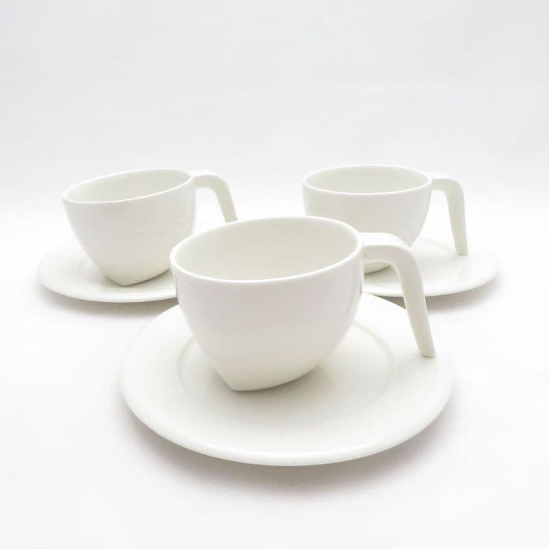 iittala イッタラ EGO エゴ コーヒーカップ＆ソーサー 3客 セット SO4670E2 【中古】