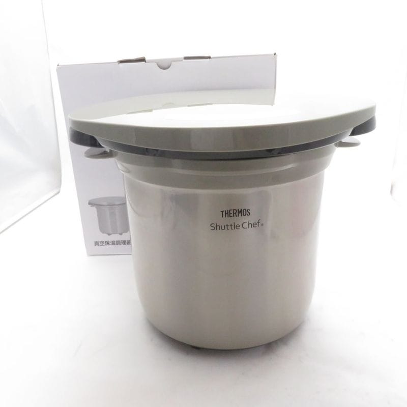THERMOS サーモス KBK-4502 シャトルシェフ 真空保温調理器 クリアステンレス 4.5L 4〜6人用 SO4553Z 【中古】