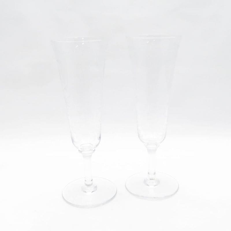 Baccarat バカラ ラファイエット シャンパングラス 2客 ペア SM6141C1 【中古】