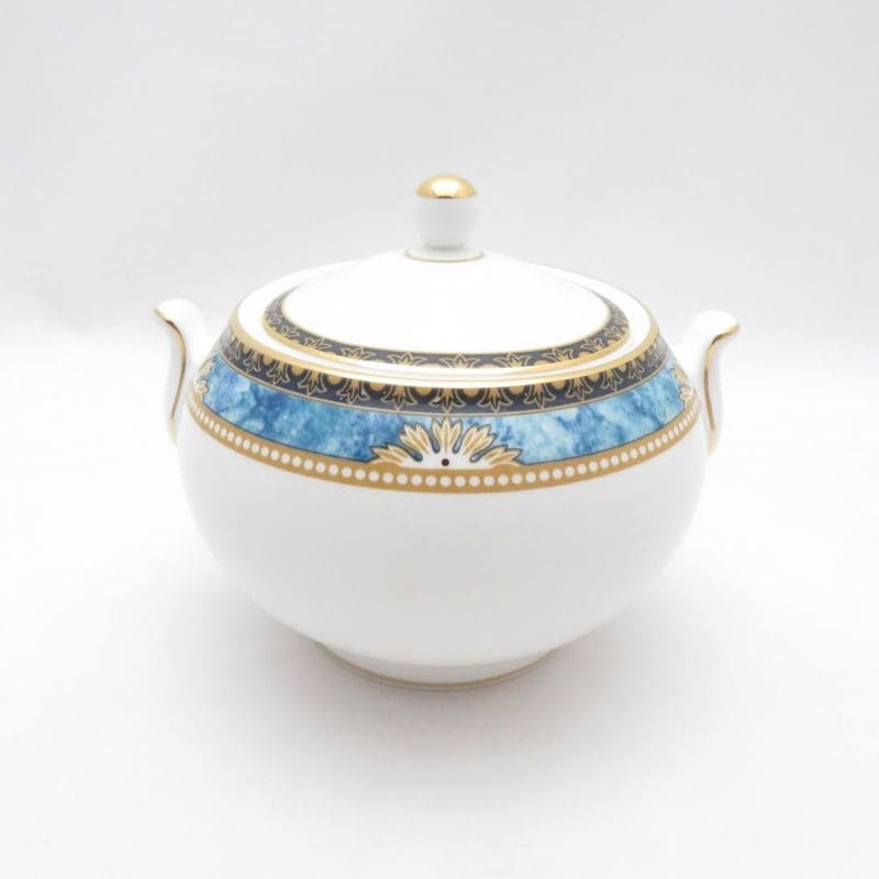 美品 WEDGWOOD ウェッジウッド カーゾン シュガーポット 砂糖 ボックス SM6086Q1 【中古】