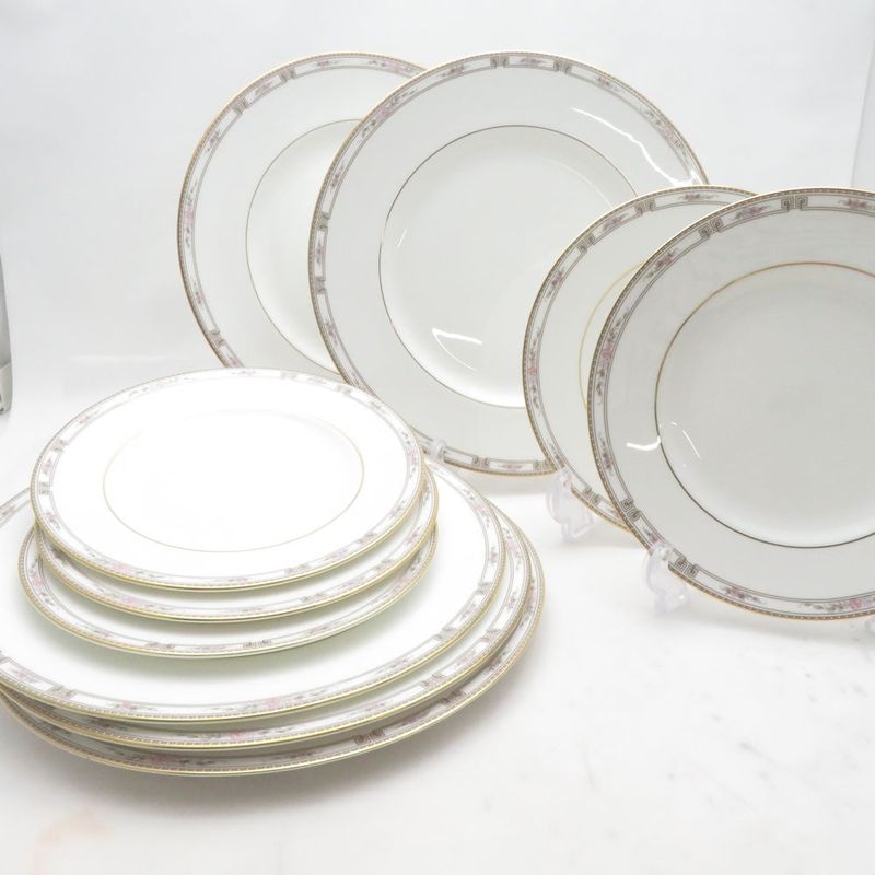 美品 WEDGWOOD ウェッジウッド コルチェスター 中皿 大皿 10枚 セット 27cmプレート ディナー SO4559X2 【中古】