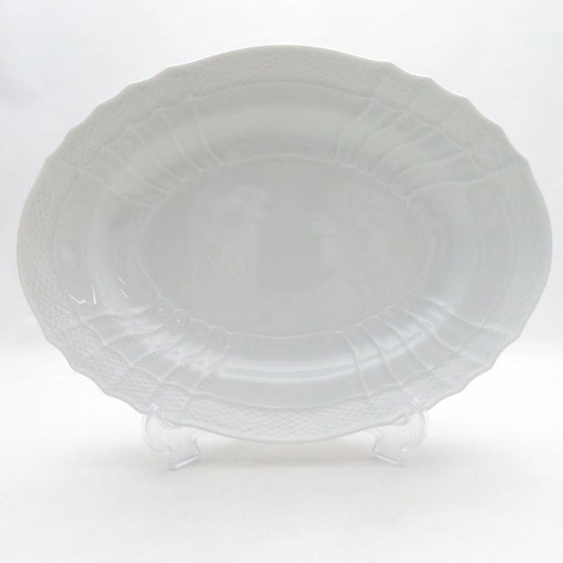 美品 Richard Ginori リチャードジノリ ベッキオホワイト オーバルプレート 楕円皿 33cm SO4560X2 【中古】
