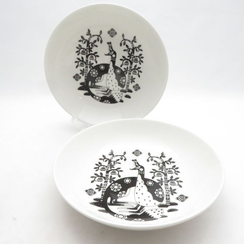 iittala イッタラ タイカ ディーププレート 2枚 ペア 深皿 22cm 北欧 SO4703T2 【中古】