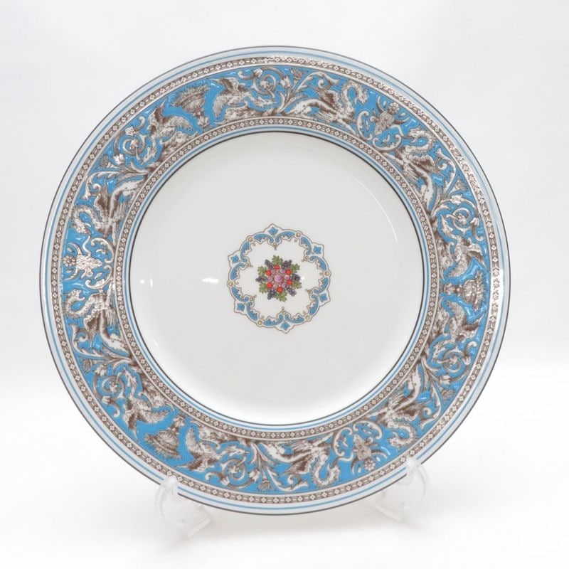 未使用 WEDGWOOD ウェッジウッド フロレンティーン ターコイズ 大皿 27cmプレート ディナー SO4599B3 【中古】