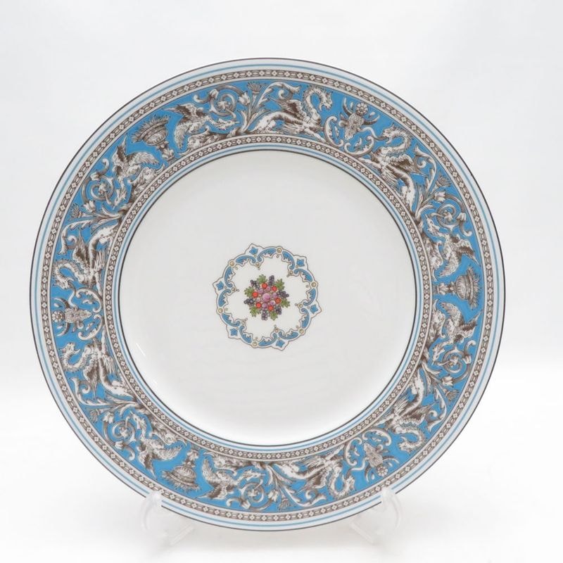 未使用 WEDGWOOD ウェッジウッド フロレンティーン ターコイズ 大皿 27cmプレート ディナー SO4600B3 【中古】