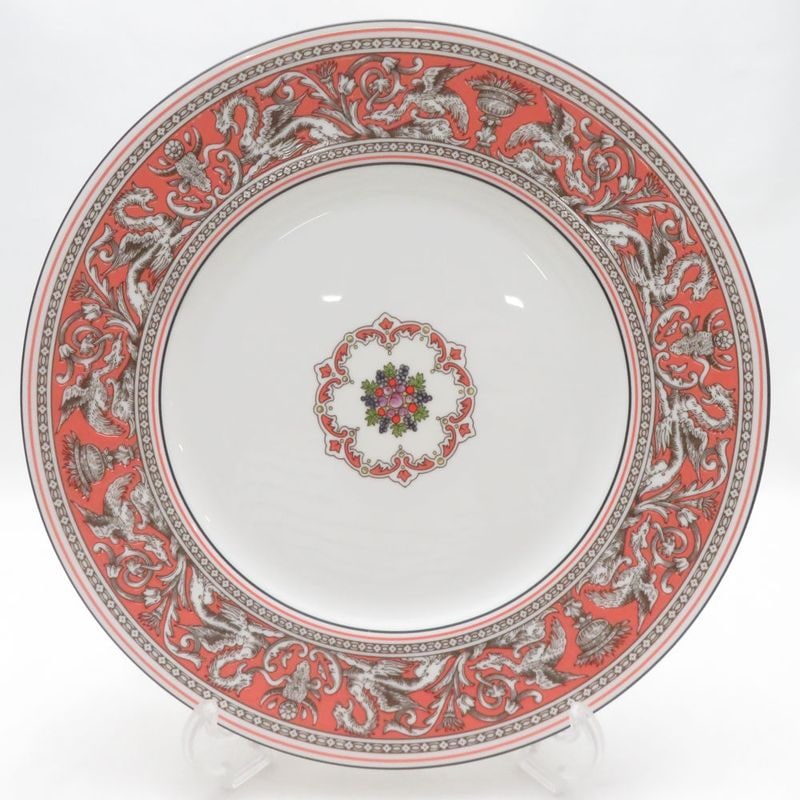 未使用 WEDGWOOD ウェッジウッド フロレンティーン サーモン 大皿 27cmプレート ディナー SO4603B3 【中古】