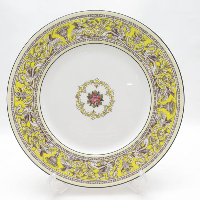 未使用 WEDGWOOD ウェッジウッド フロレンティーン シトロン 大皿 27cmプレート ディナー SO4604B3 【中古】