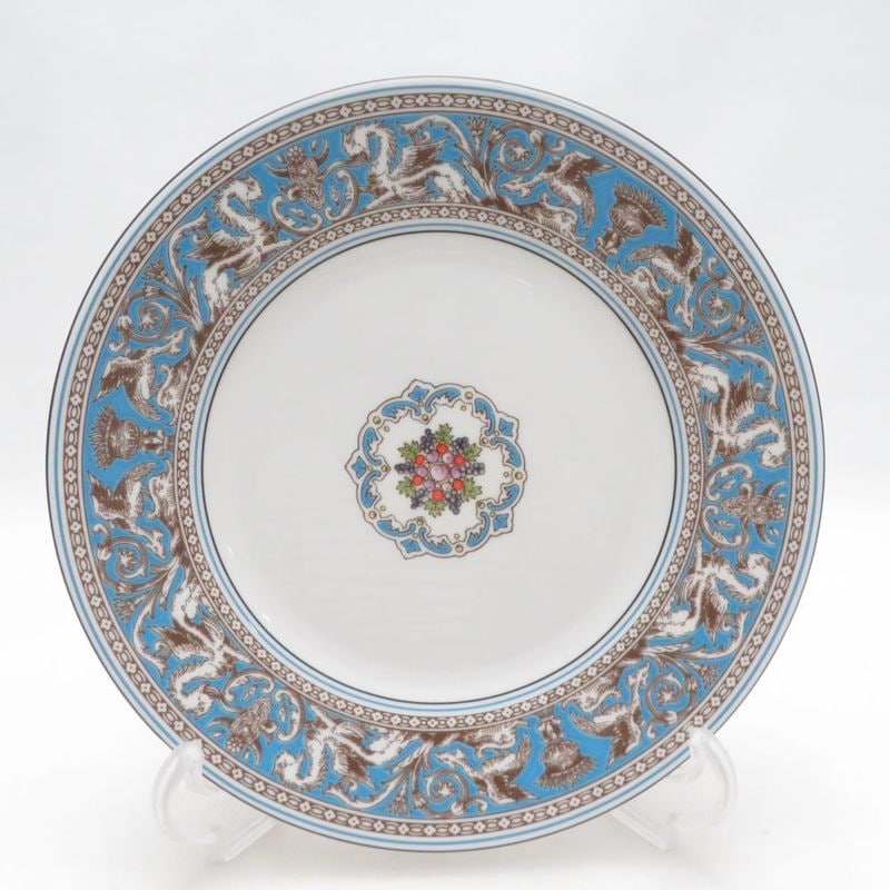 未使用 WEDGWOOD ウェッジウッド フロレンティーン ターコイズ 中皿 20cmプレート パン ケーキ SO4607B3 【中古】