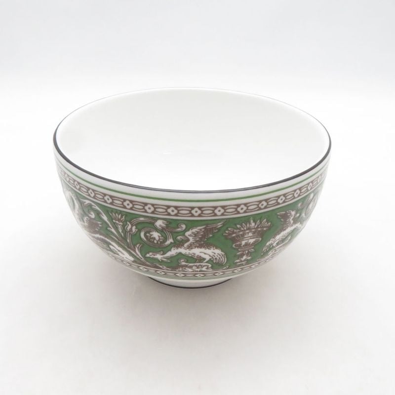 未使用 WEDGWOOD ウェッジウッド フロレンティーン ヴェルデ ラウンドボウル ライス サラダ SO4608B3 【中古】