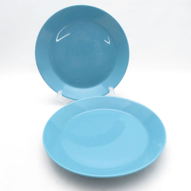 iittala イッタラ ティーマ 中皿 2枚 ペア 21cmプレート ターコイズ 廃盤 北欧 SO4708T2 【中古】
