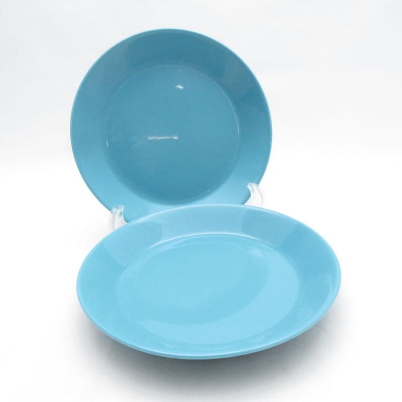 iittala イッタラ ティーマ 中皿 2枚 ペア 17cmプレート ターコイズ 廃盤 北欧 SO4709T2 【中古】