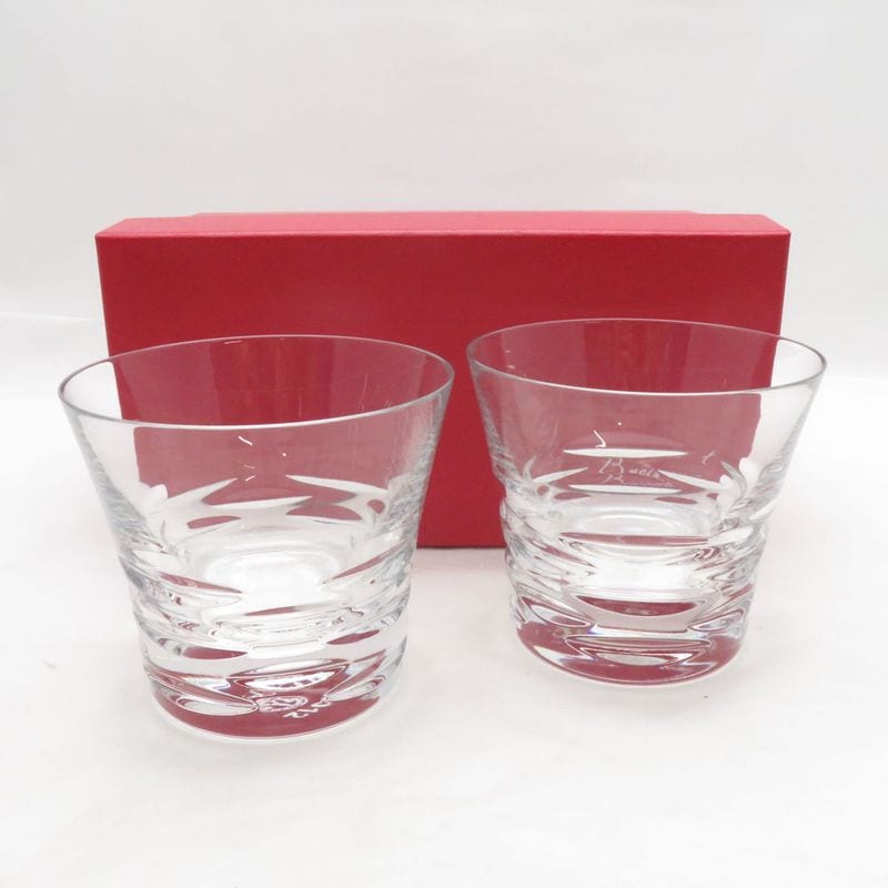 美品 Baccarat バカラ 2012年 ローラ タンブラー 2客 ペア ロックグラス オールドファッション SO4694J1 【中古】