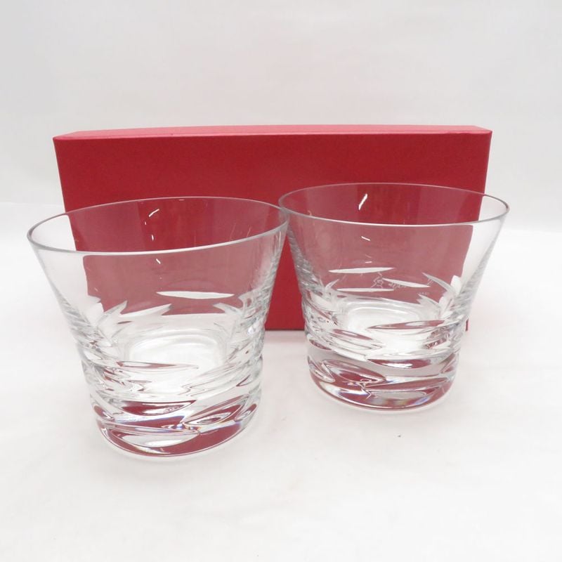 未使用 Baccarat バカラ 2012年 ローラ タンブラー 2客 ペア ロックグラス オールドファッション SO4695J1 【中古】
