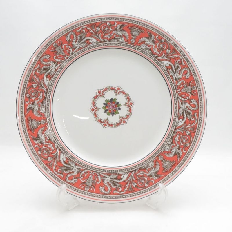 未使用 WEDGWOOD ウェッジウッド フロレンティーン サーモン 大皿 27cmプレート ディナー SO4742E1 【中古】