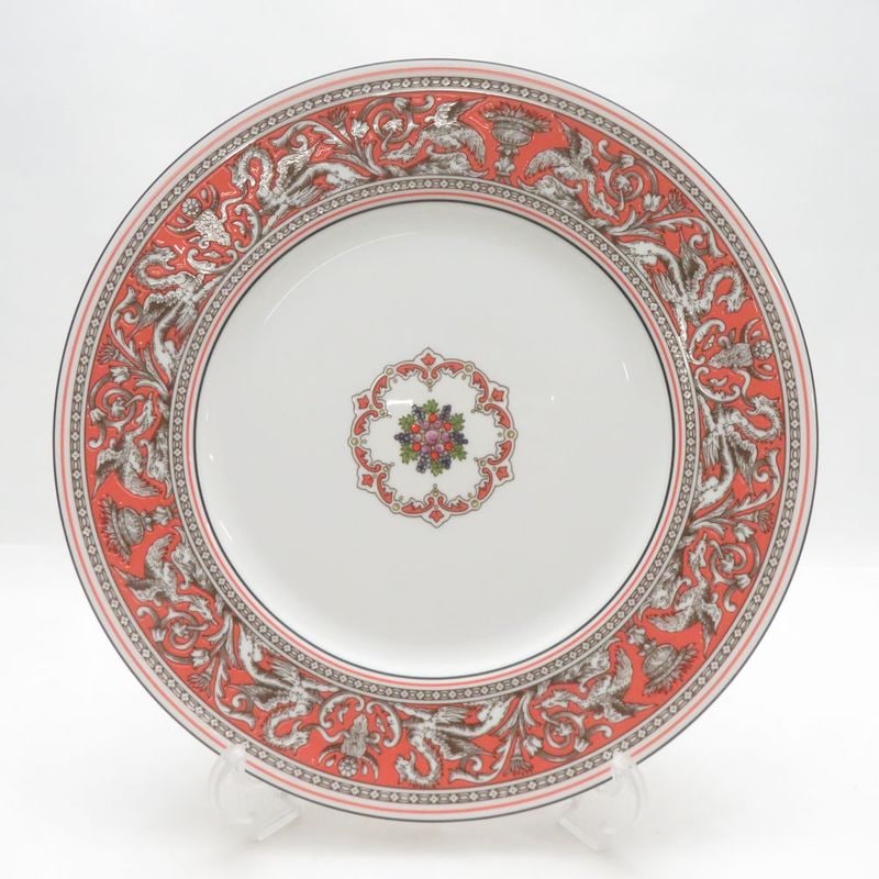 未使用 WEDGWOOD ウェッジウッド フロレンティーン サーモン 大皿 27cmプレート ディナー SO4743E1 【中古】
