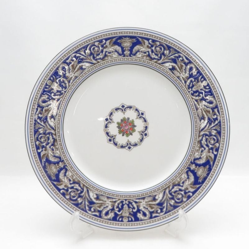 未使用 WEDGWOOD ウェッジウッド フロレンティーン マリン 大皿 27cmプレート ディナー SO4744E1 【中古】
