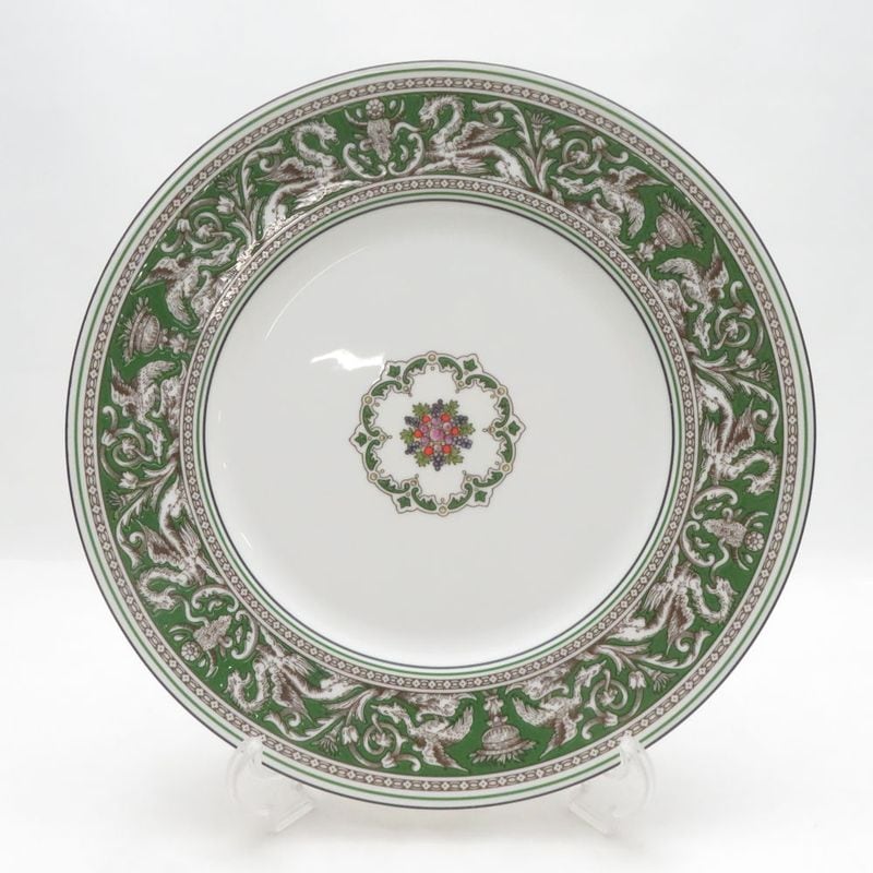 未使用 WEDGWOOD ウェッジウッド フロレンティーン ヴェルデ 大皿 27cmプレート ディナー SO4745E1 【中古】