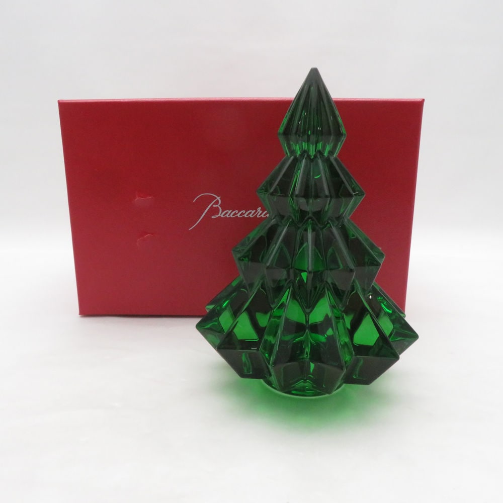 美品 Baccarat バカラ クリスマスツリー クリスタルオブジェ ノエル ホリデー SO4806V2 【中古】