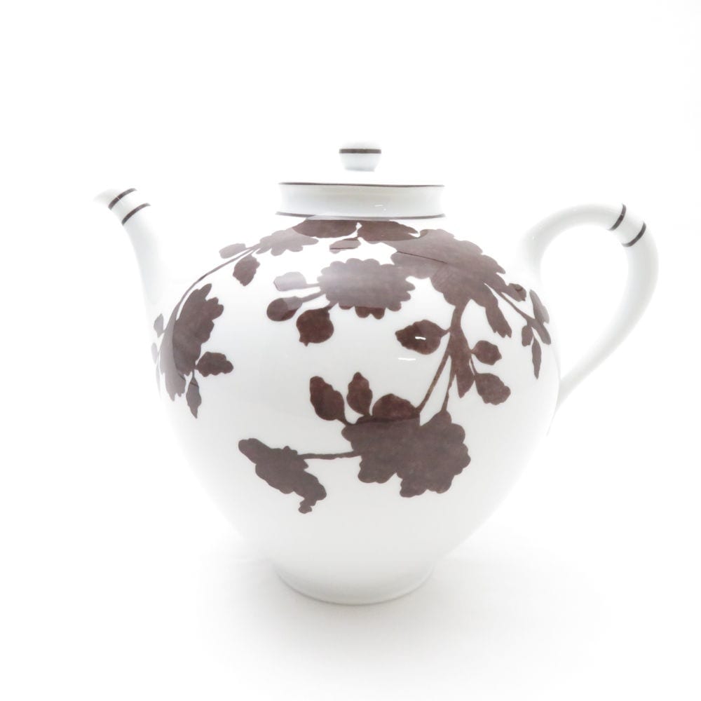 美品 Richard Ginori リチャードジノリ フィオーリディセータ マローネ コーヒーポット SY10499Q 【中古】