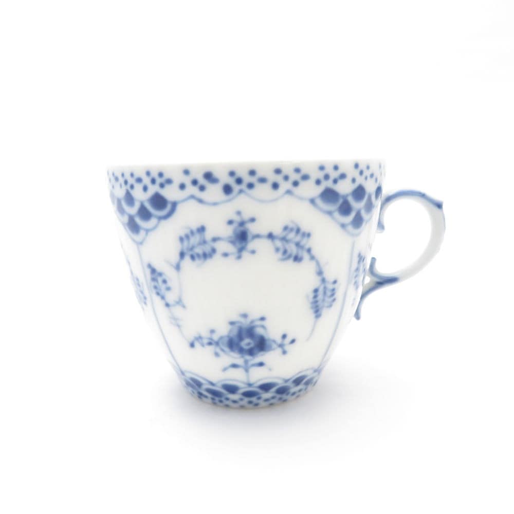 美品 ROYAL COPENHAGEN ロイヤルコペンハーゲン ブルーフルーテッドフルレース デミタスカップのみ エスプレッソ モカ SU8471F 【中古】