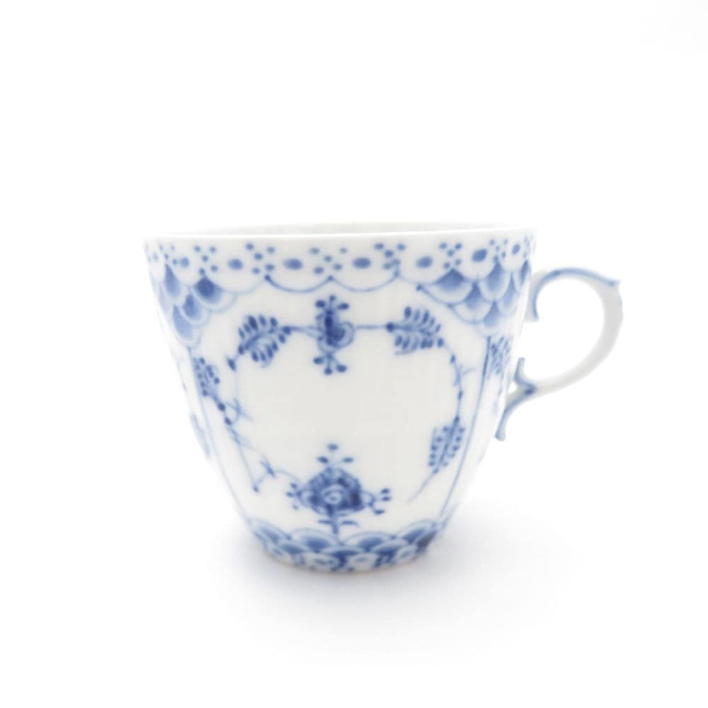 美品 ROYAL COPENHAGEN ロイヤルコペンハーゲン ブルーフルーテッドフルレース デミタスカップのみ エスプレッソ モカ SU8474F 【中古】