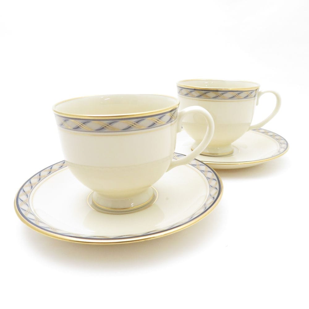 レノックス コーヒーカップ、皿、クリーマー&シュガーポットセット