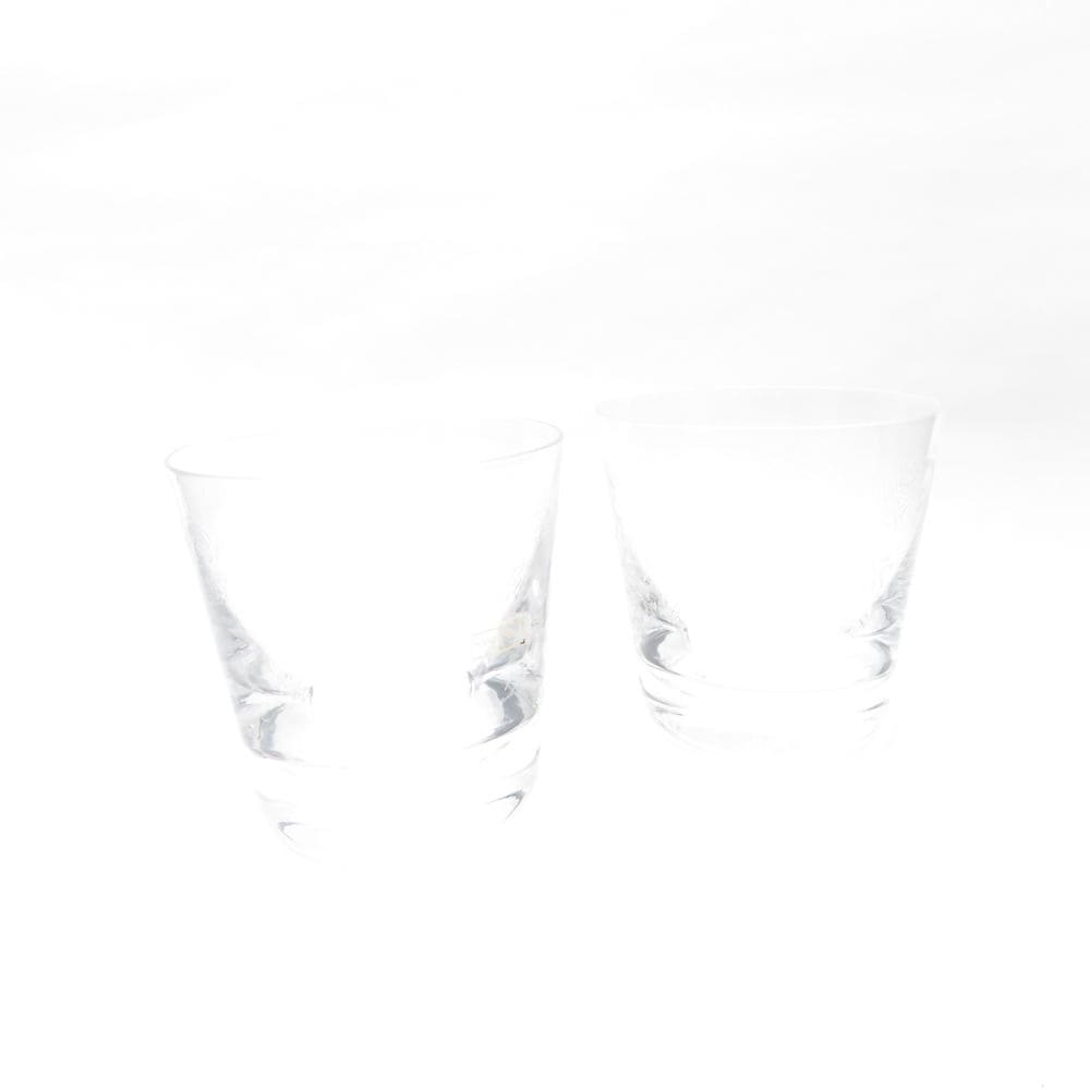 美品 SAINT LOUIS サンルイ 225周年 クレオ タンブラー 2点 クリスタル ペア ロックグラス SU8772E 【中古】