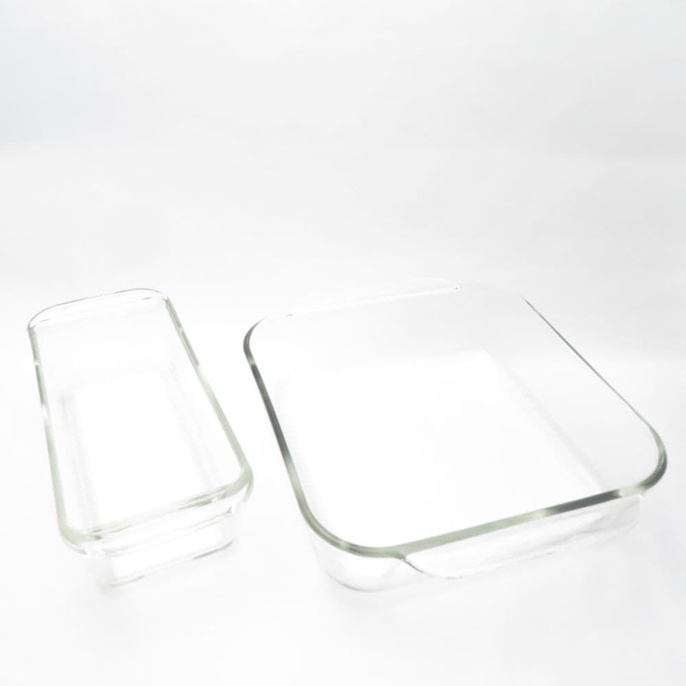 美品 PYREX パイレックス 保存容器 2点 耐熱ガラス セット オーブンウェア USA 米国 オールド SU7901A2 【中古】