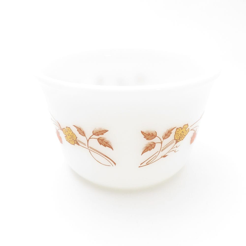 PYREX パイレックス ハーベストホーム シュガーボウル ミルクガラス ヴィンテージ オールド コーニング SY10237A2 【中古】