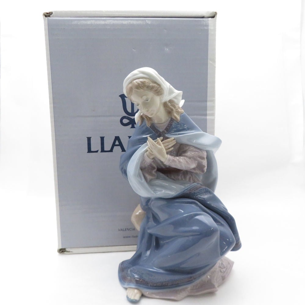 美品 LLADRO リヤドロ 1387 「VIRGIN MARY」 フィギュリン 置物 陶器人形 女性 西洋陶磁 SY11006Z 【中古】