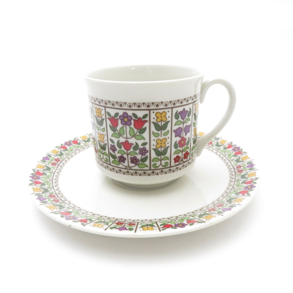 美品 ROYAL DOULTON ロイヤルドルトン FIREGLOW カップ&ソーサー レア 希少 ヴィンテージ SY11035B2 【中古】