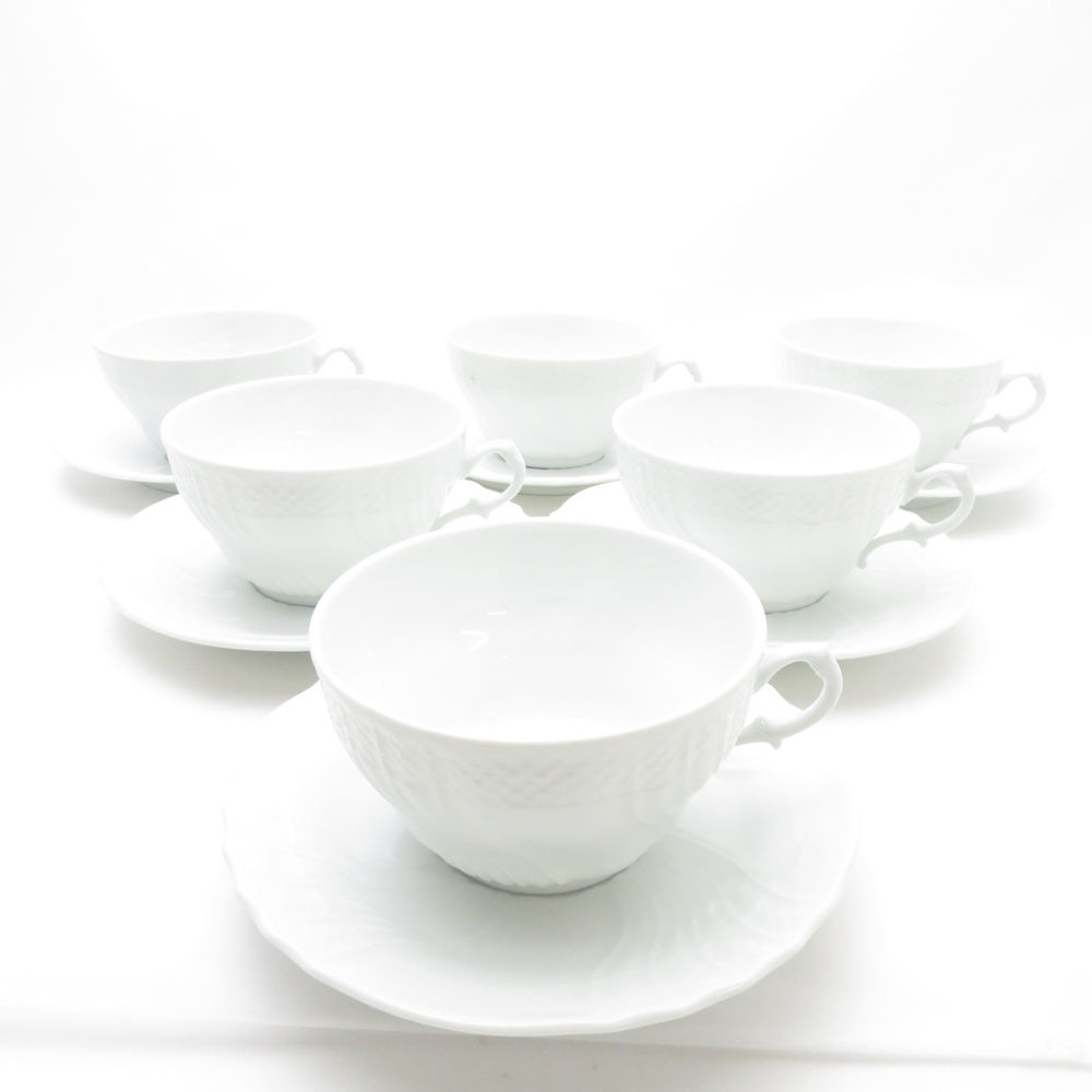 美品 Richard Ginori リチャードジノリ ベッキオホワイト ティー 美品 Richard Ginori リチャードジノリ ベッキオホワイト ティー