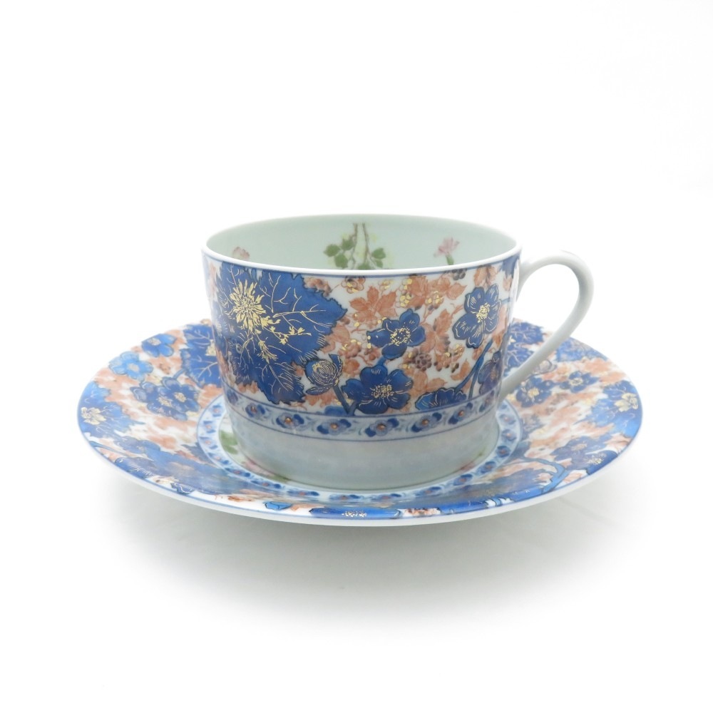 美品 HAVILAND アビランド リモージュ ダムーズ Dammouse カップ＆ソーサー ティー コーヒー レア 希少 SU9589B4 【中古】